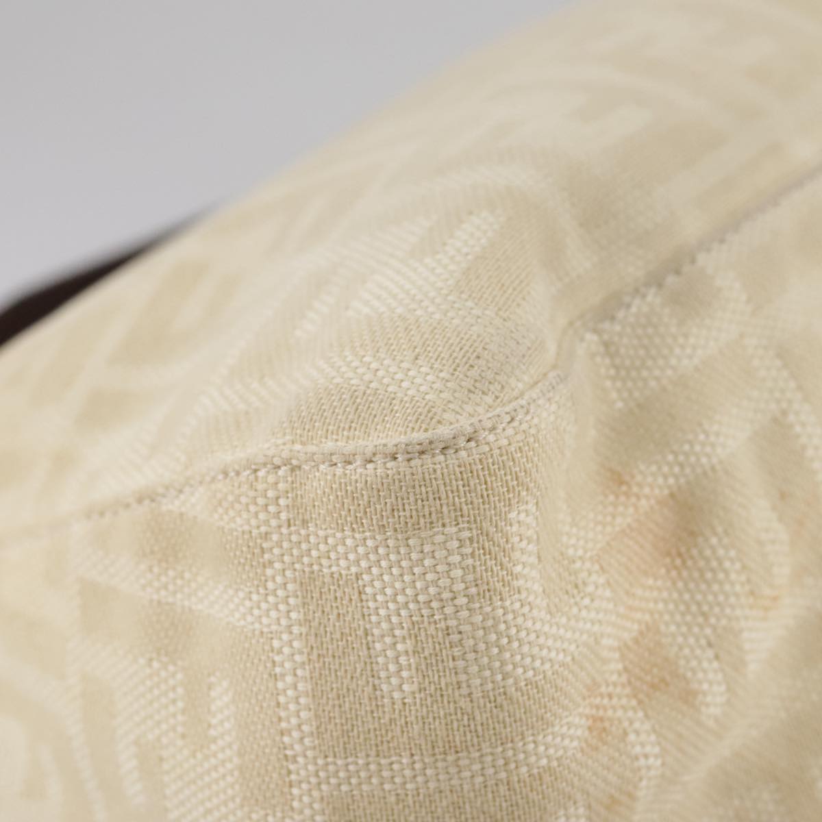 Zucca Canvas Mamma Baguette Shoulder Bag Beige