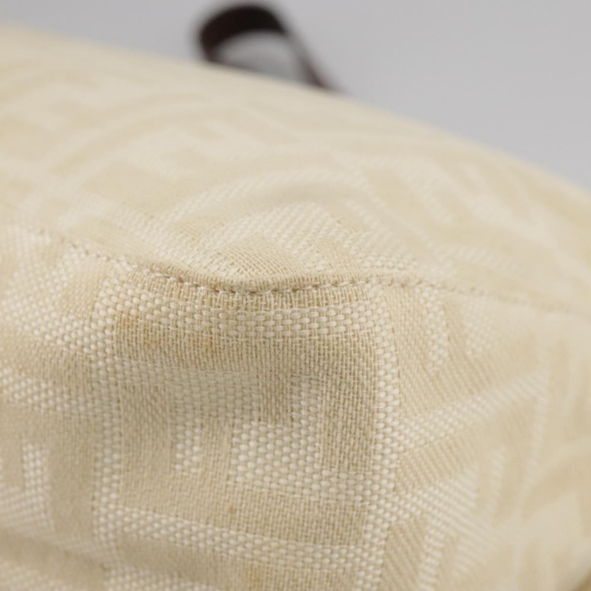 Zucca Canvas Mamma Baguette Shoulder Bag Beige