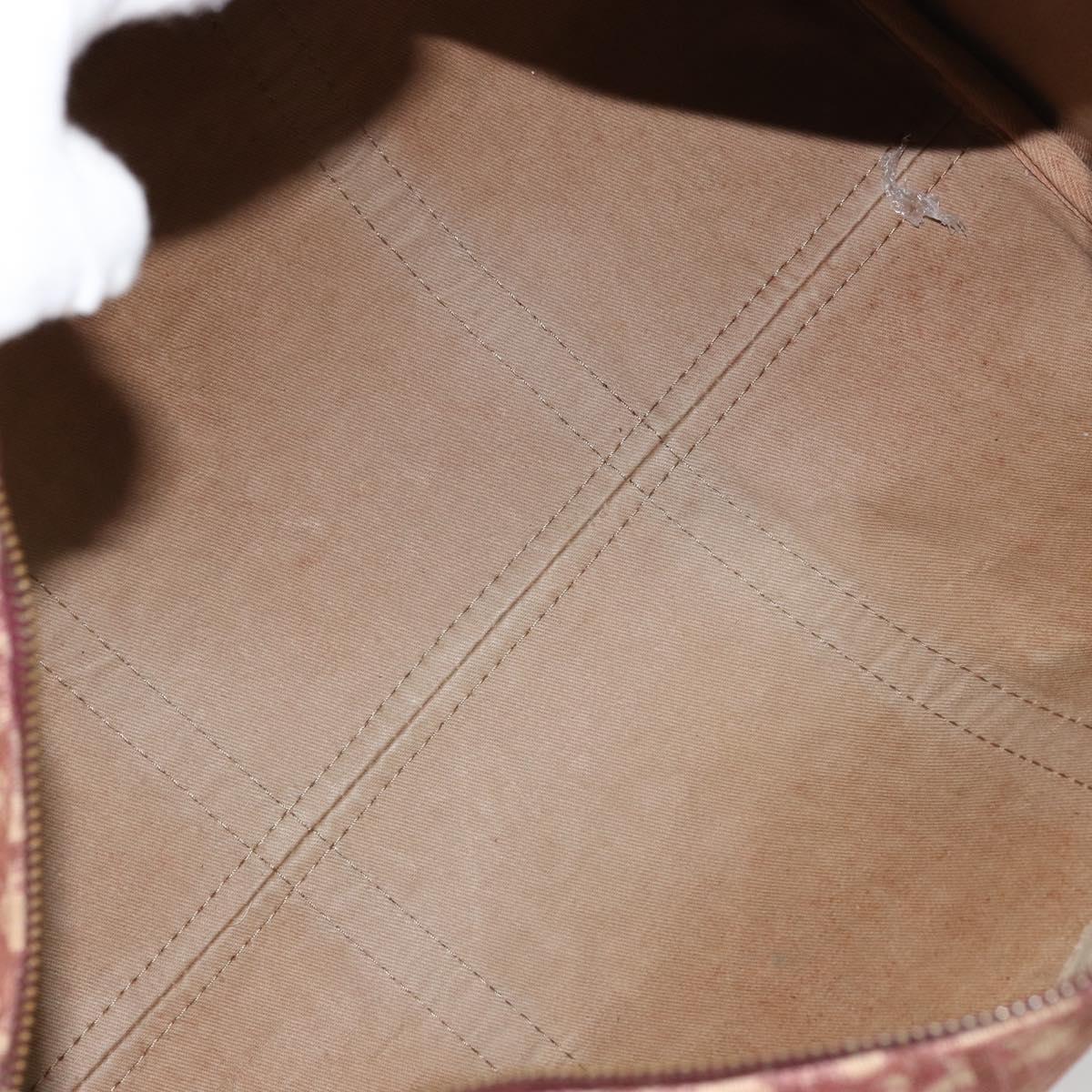 Trotter Canvas Boston Bag Red Silver