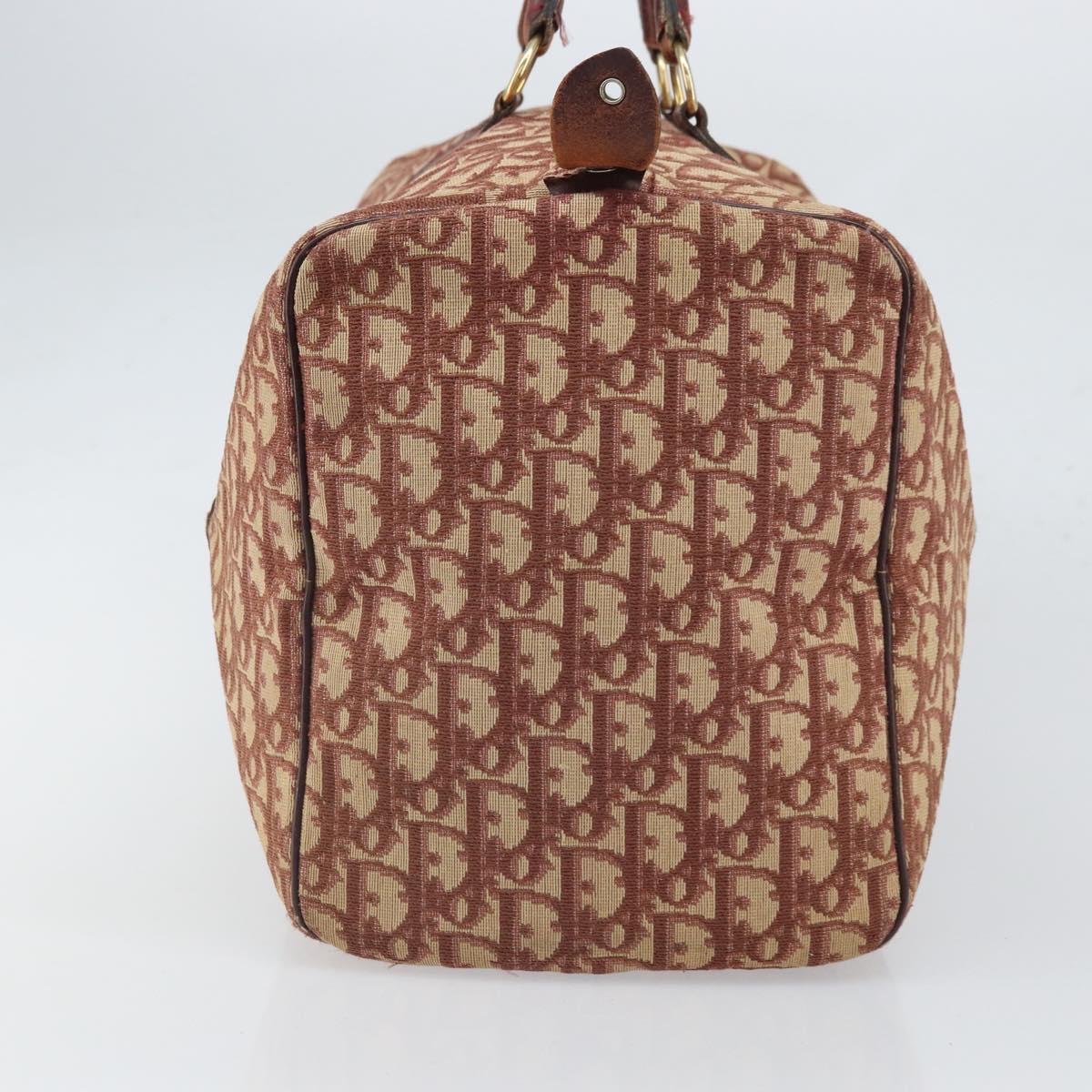 Trotter Canvas Boston Bag Red Silver