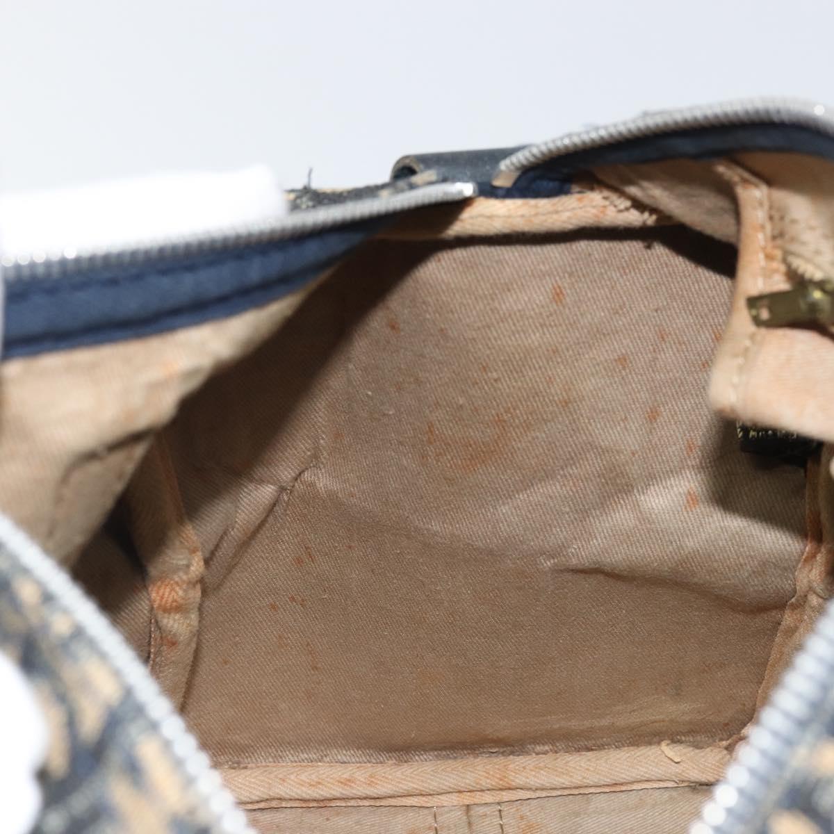 Trotter Canvas Hand Bag Navy Silver