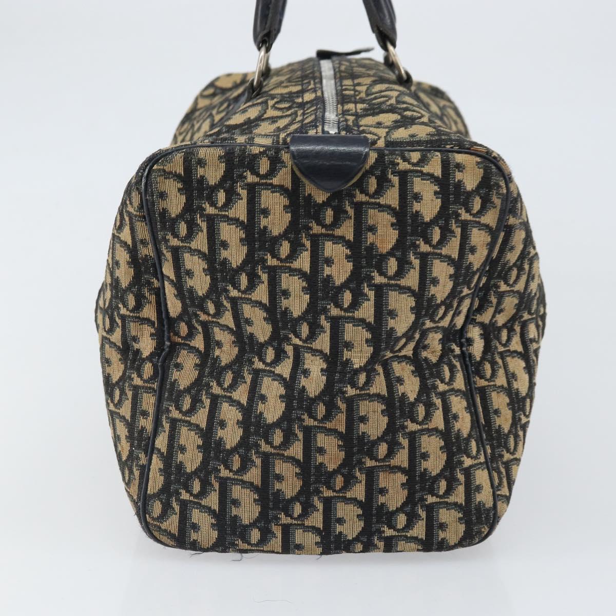 Trotter Canvas Hand Bag Navy Silver