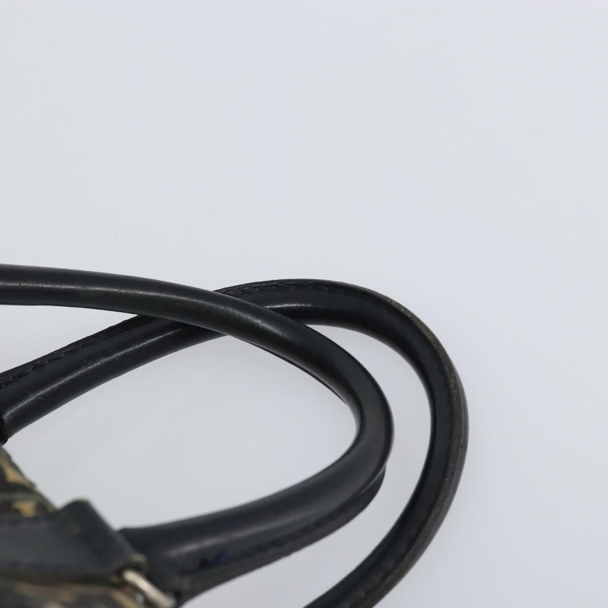 Trotter Canvas Hand Bag Navy Silver