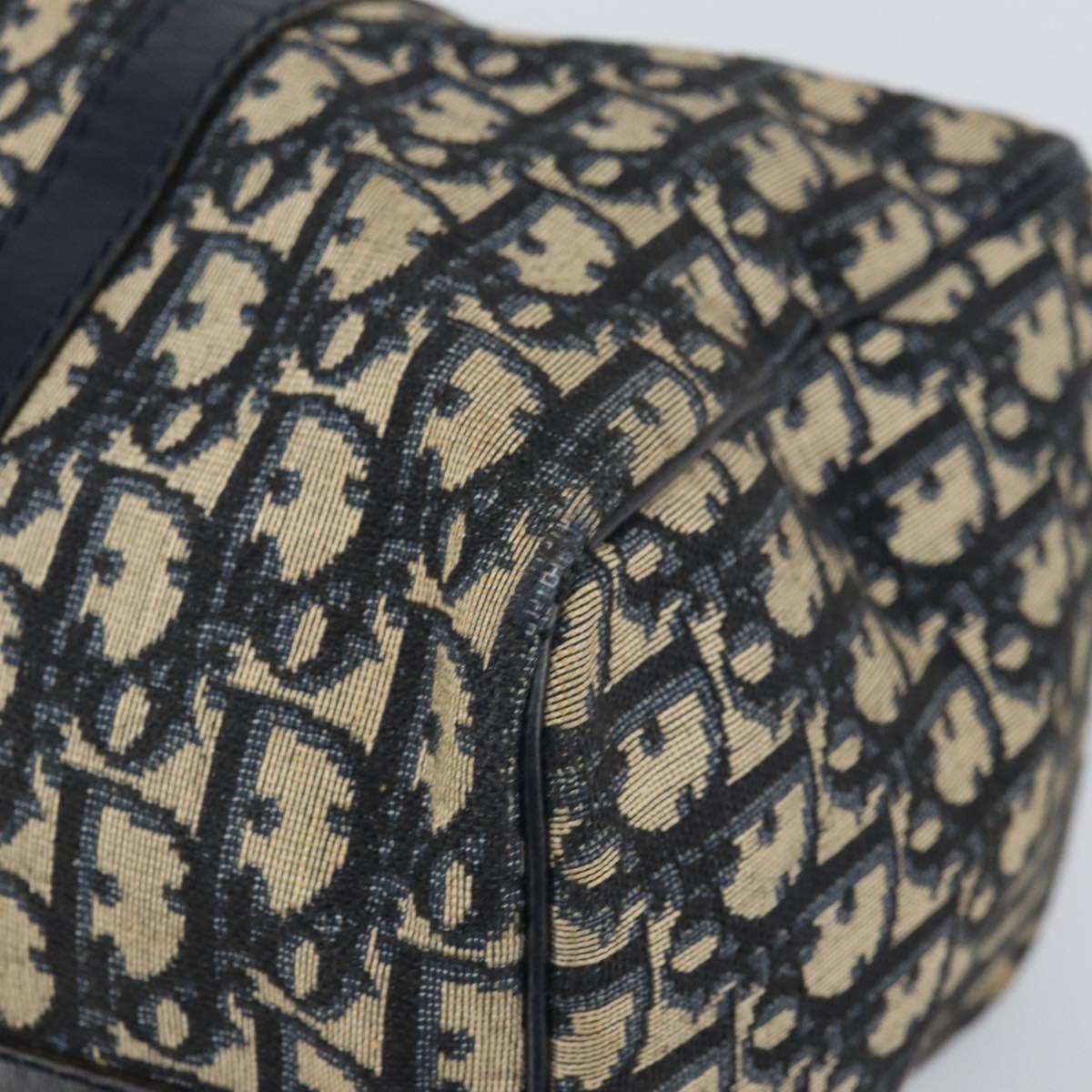 Trotter Canvas Hand Bag Navy Silver