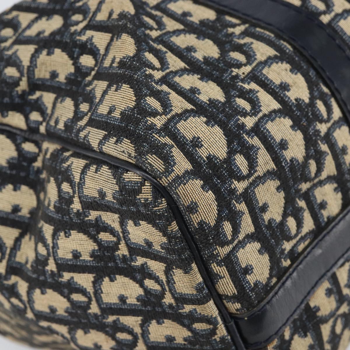 Trotter Canvas Hand Bag Navy Silver