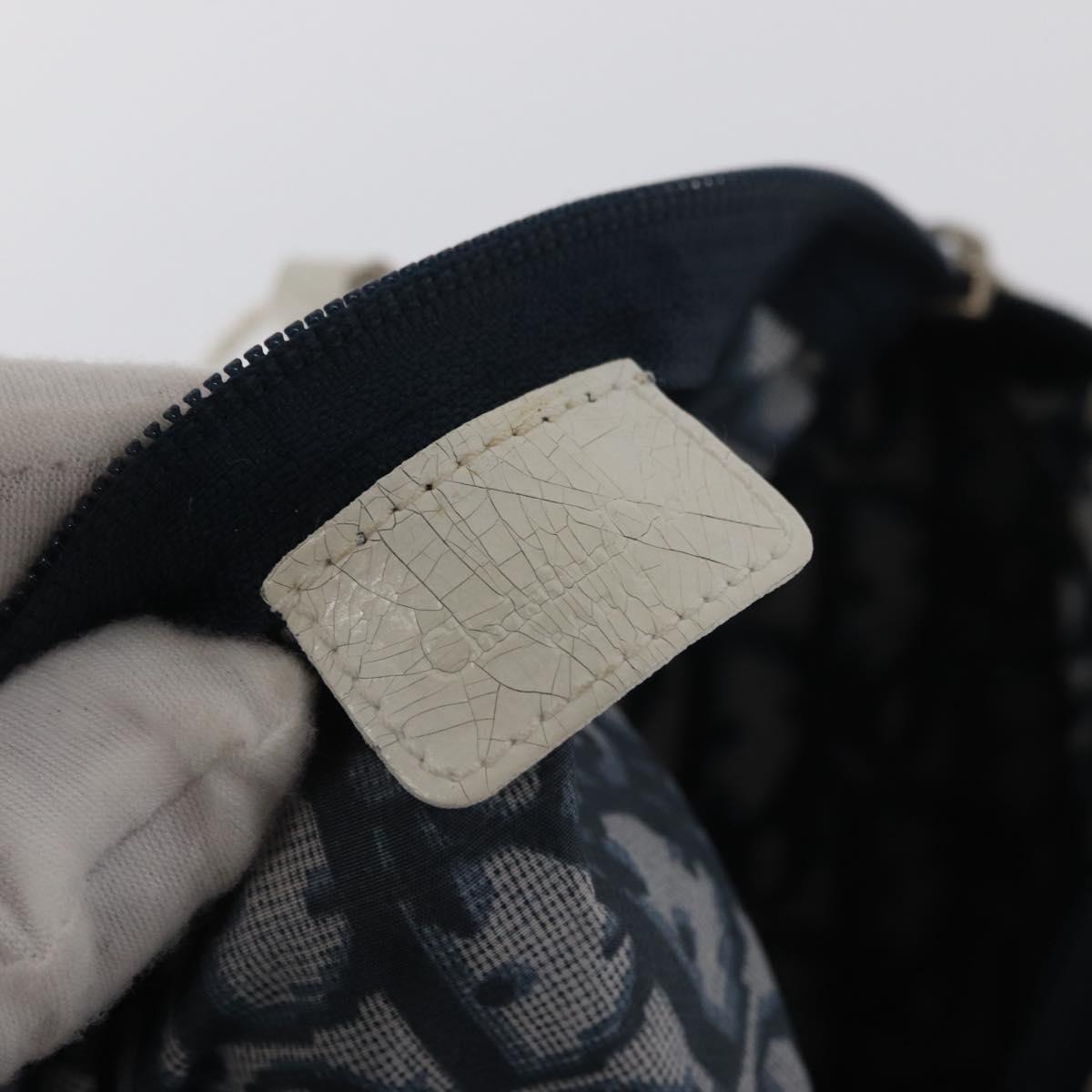 Trotter Canvas Hand Bag Navy Silver