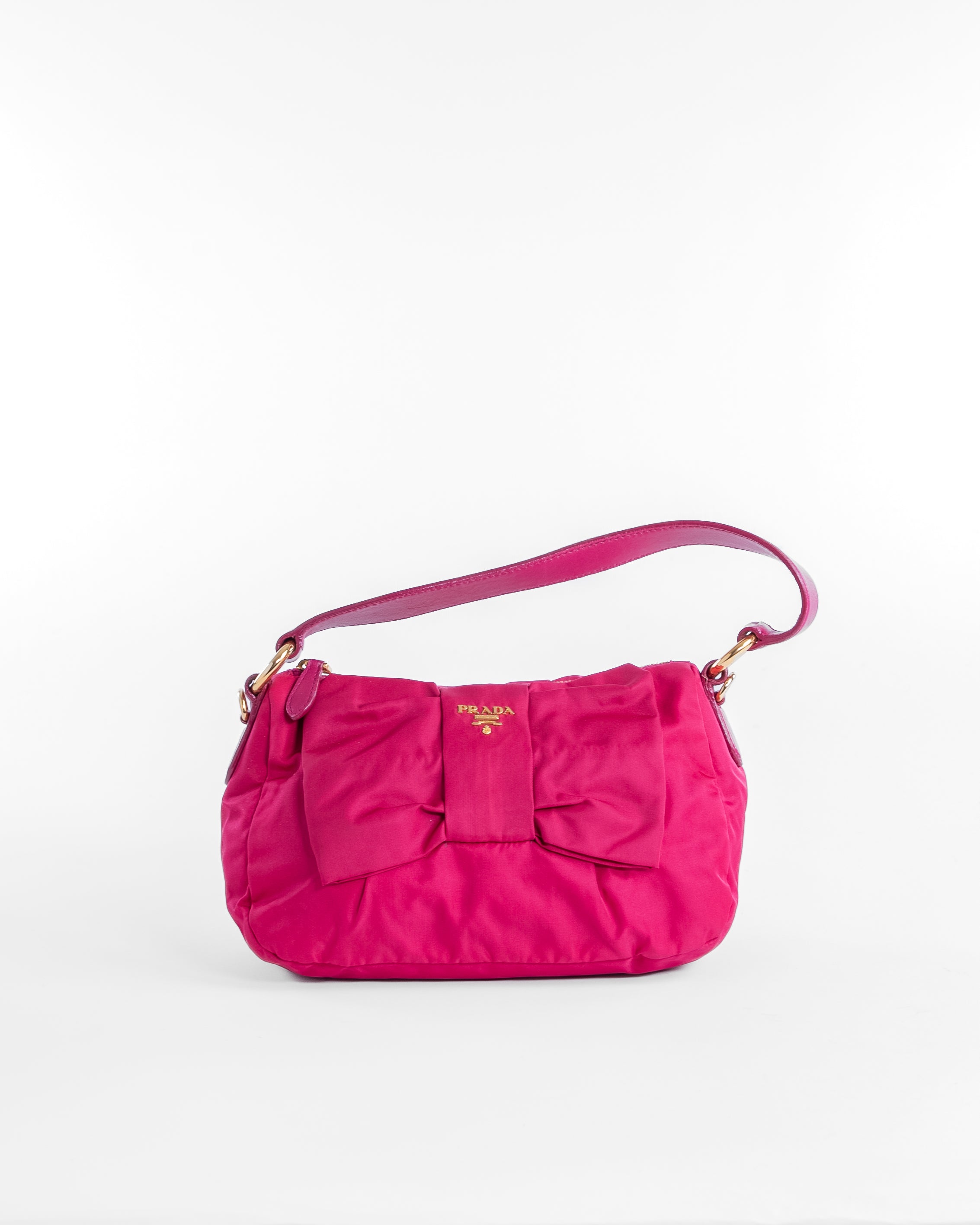 Handla Prada Ribbon Shoulder Bag Nylon Pink online | Smidigt och enkelt på nätet - Merchsweden |