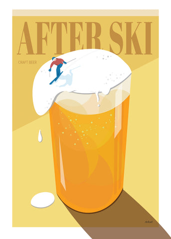 Afterski Craft Beer Poster