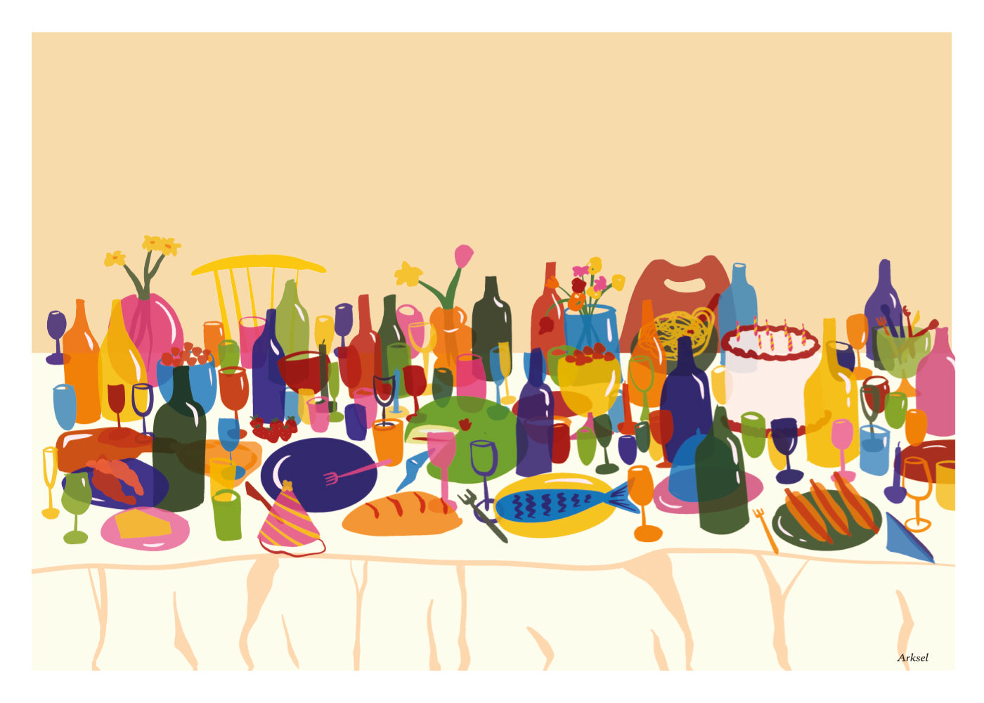 "Dinnerparty" Poster