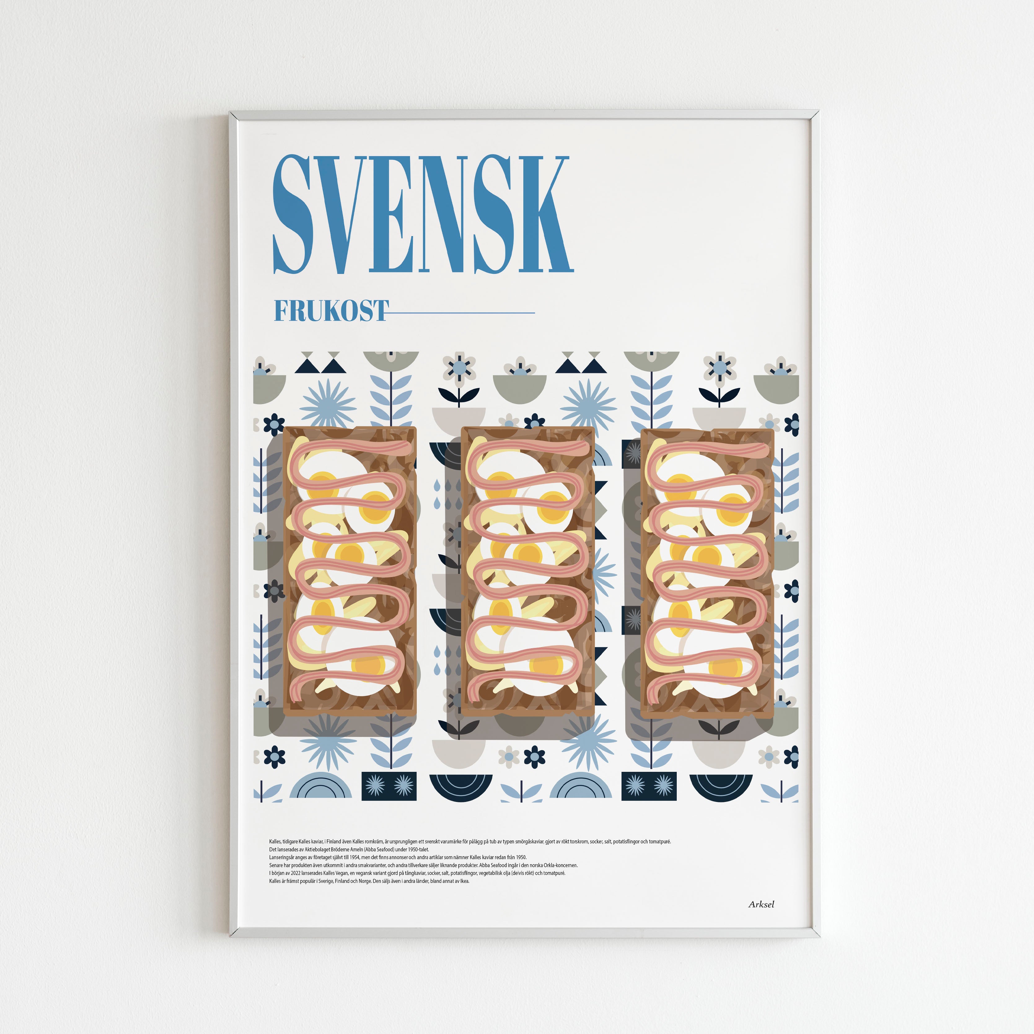 Handla Arksel Svensk Frukost Poster online | Smidigt och enkelt på nätet - Merchsweden |