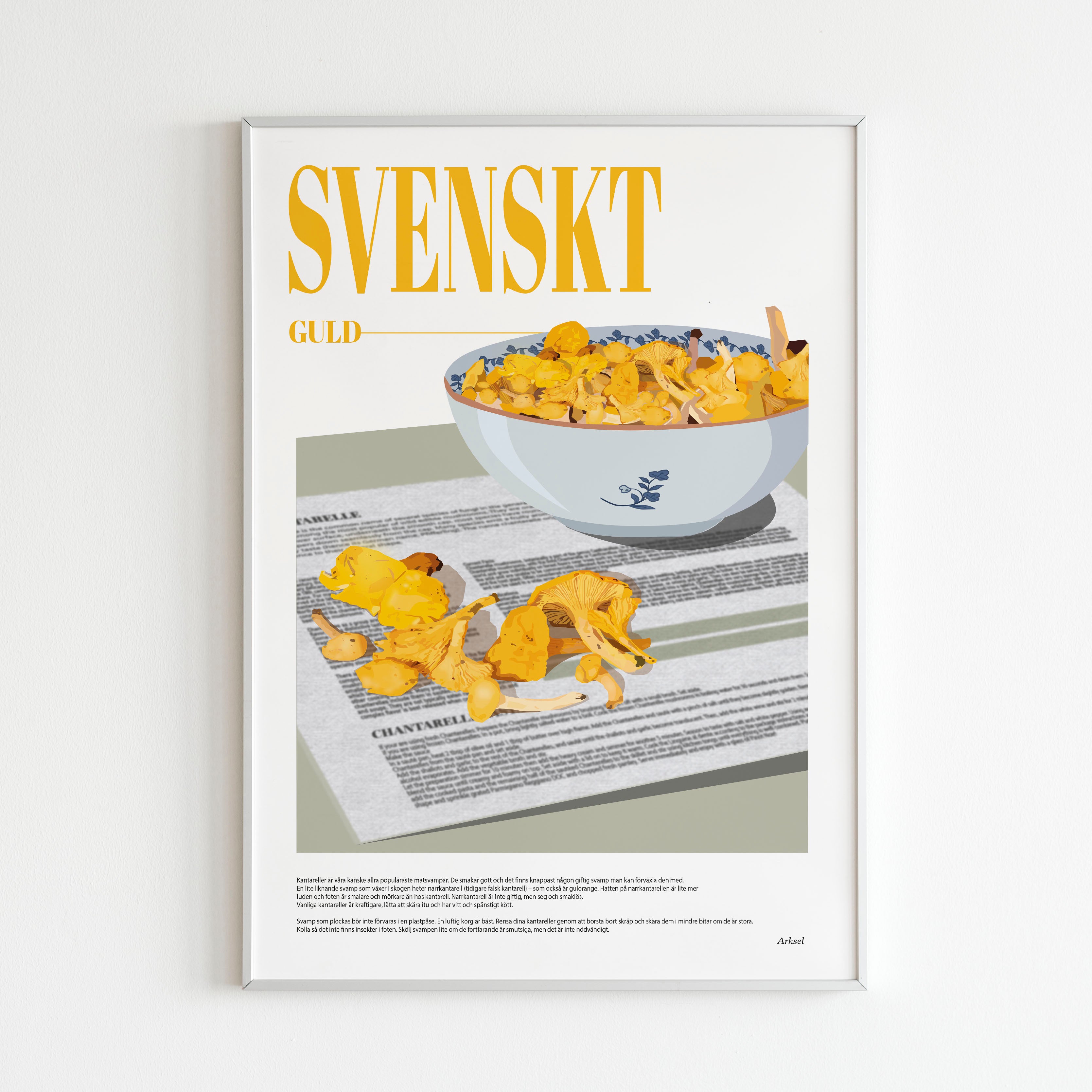 Handla Arksel Svenskt Guld Poster online | Smidigt och enkelt på nätet - Merchsweden |