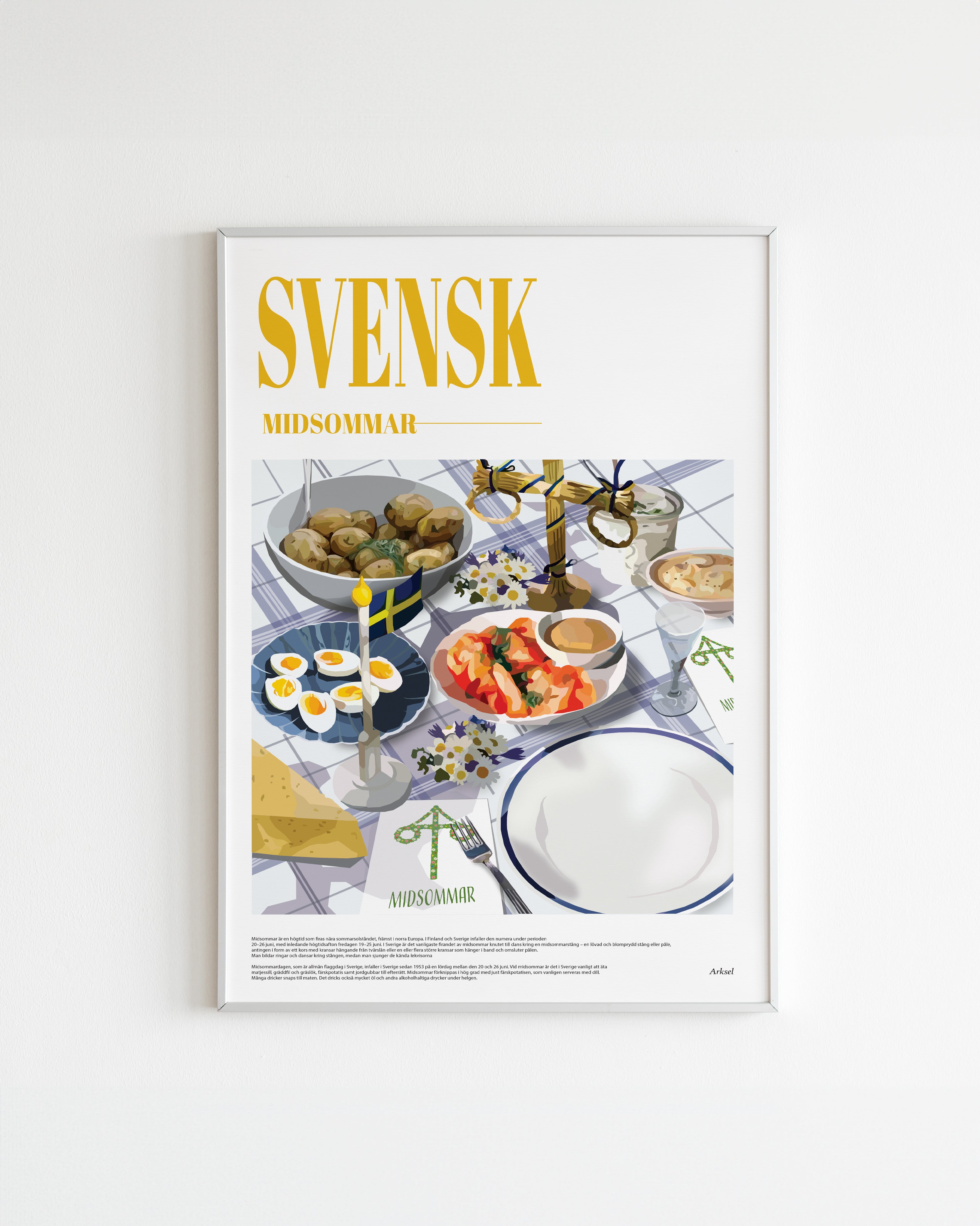 Handla Arksel Svensk midsommar Poster online | Smidigt och enkelt på nätet - Merchsweden |