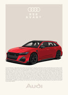 Handla Kanva "Audi RS6" Poster online | Smidigt och enkelt på nätet - Merchsweden |