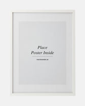 White wooden frame