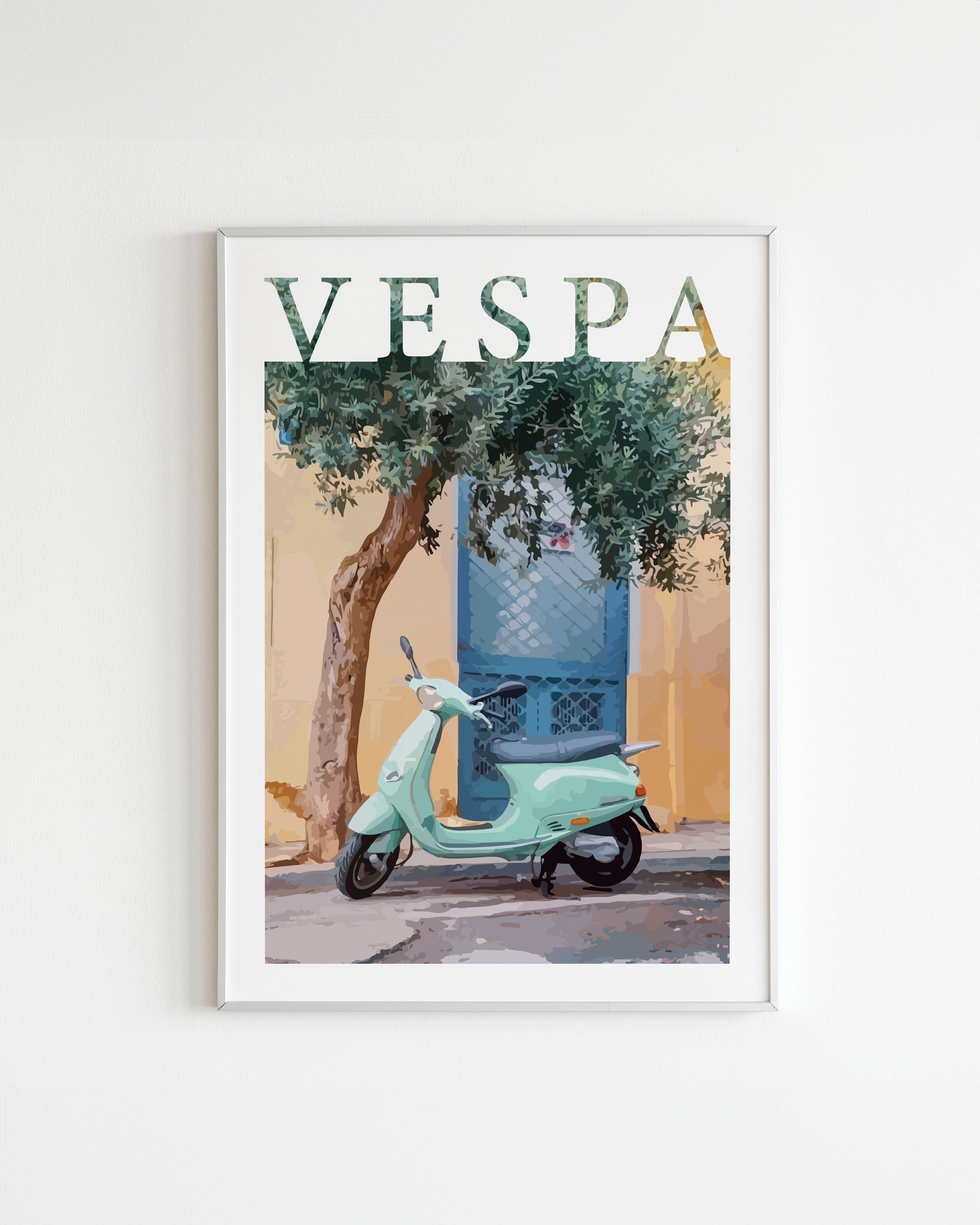 Handla Kanva "Piaggio Vespa" No.4" Poster online | Smidigt och enkelt på nätet - Merchsweden |