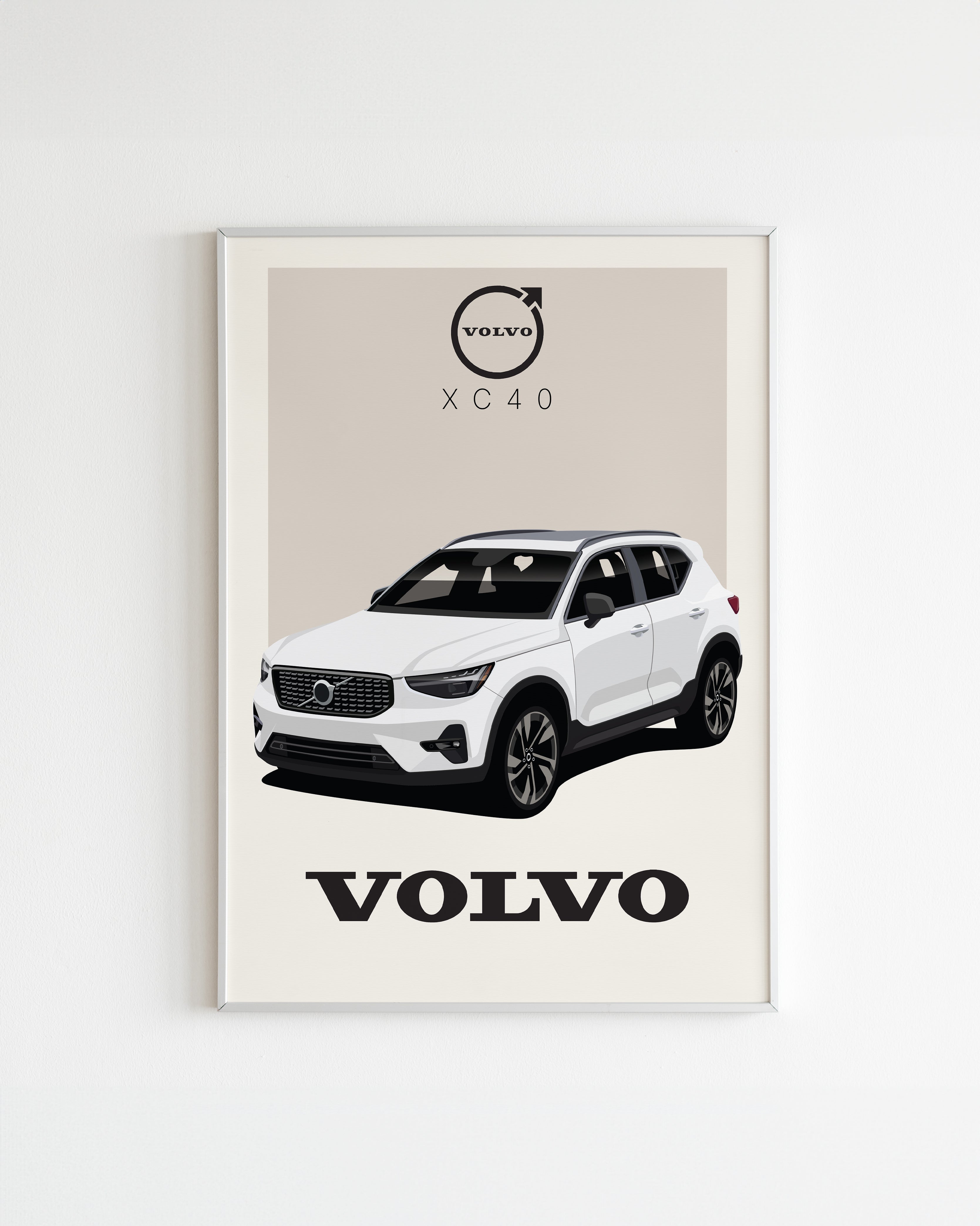 Handla Kanva "Volvo XC40" Poster online | Smidigt och enkelt på nätet - Merchsweden |