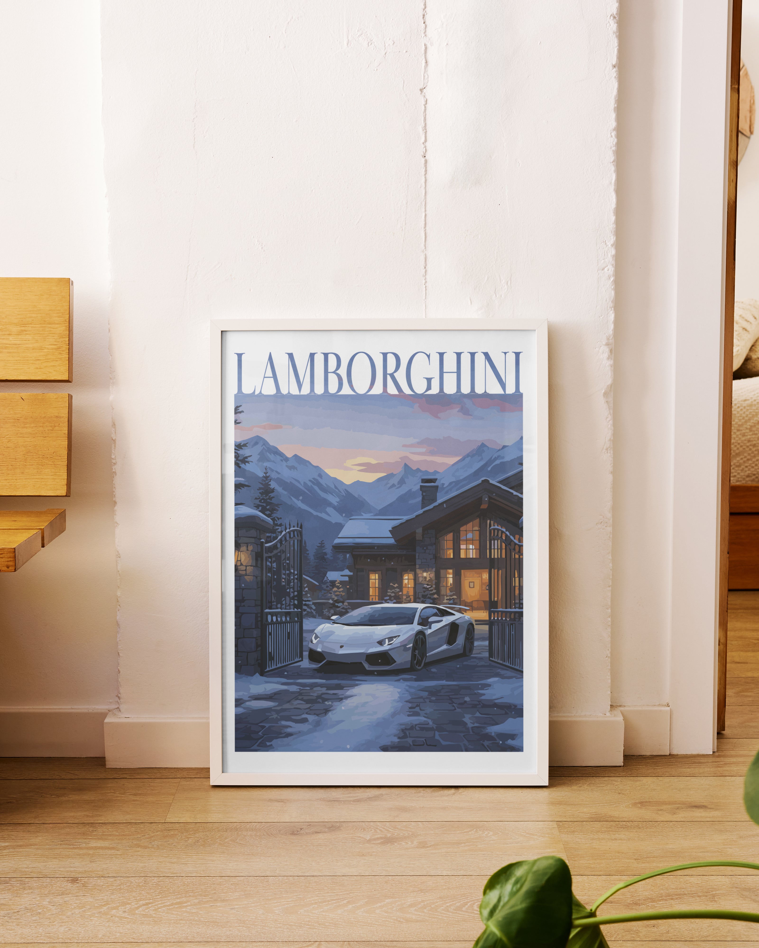 "Winter Lamborghini No.1" Poster