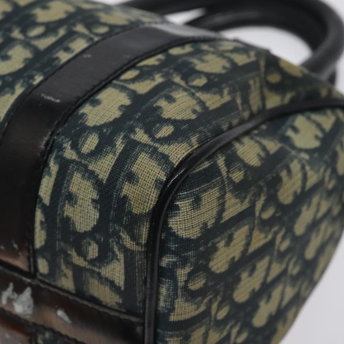 Trotter Canvas Hand Bag PVC Navy Gold