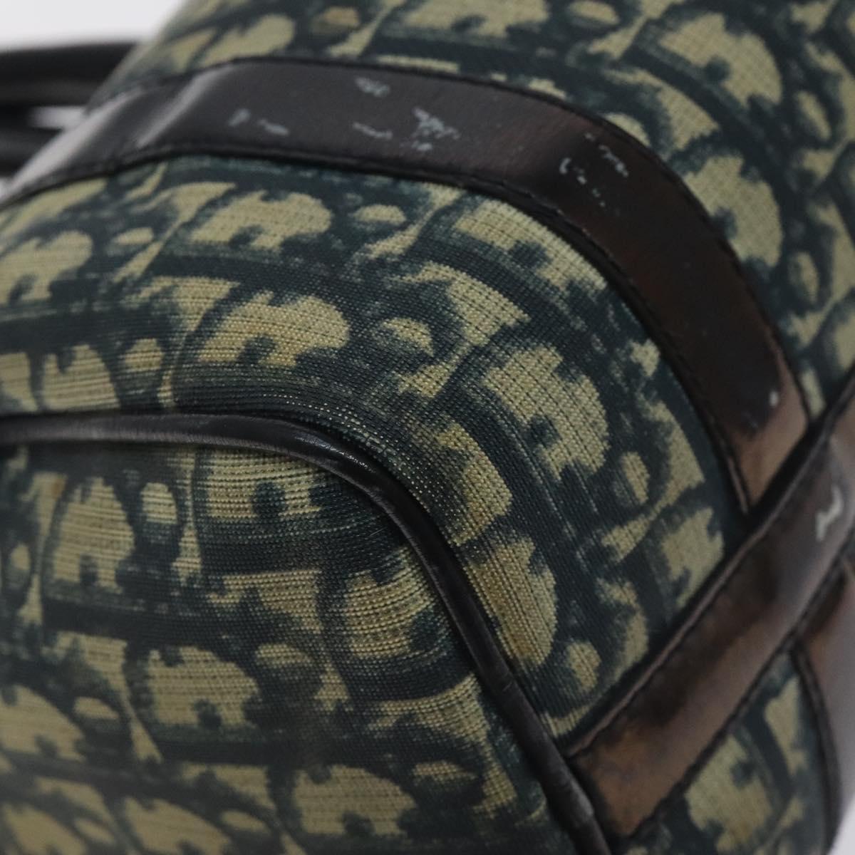 Trotter Canvas Hand Bag PVC Navy Gold