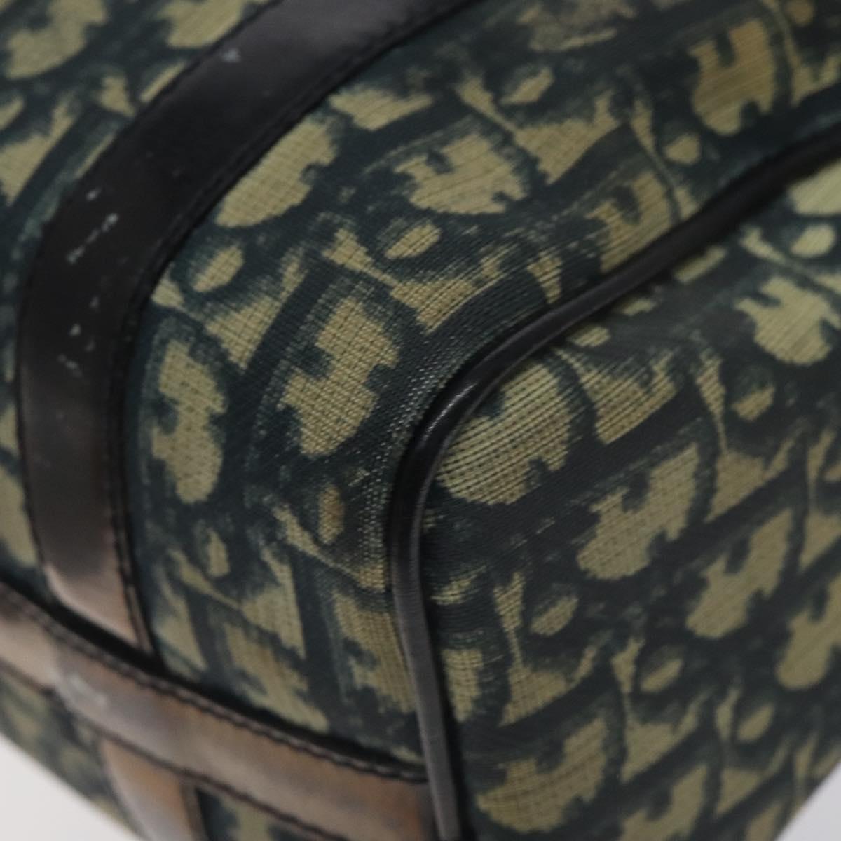 Trotter Canvas Hand Bag PVC Navy Gold