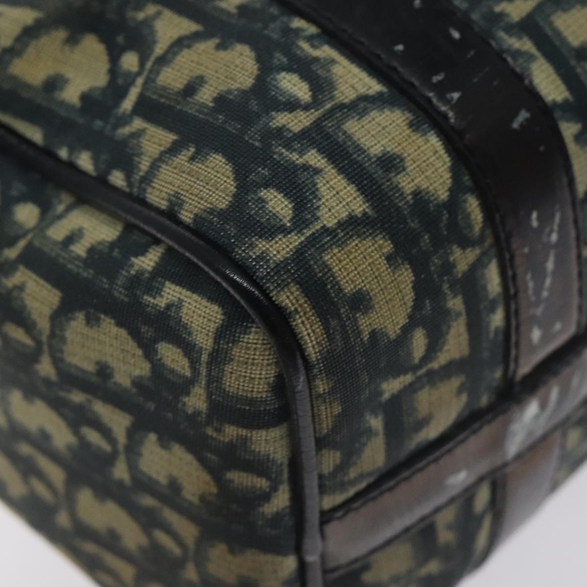 Trotter Canvas Hand Bag PVC Navy Gold
