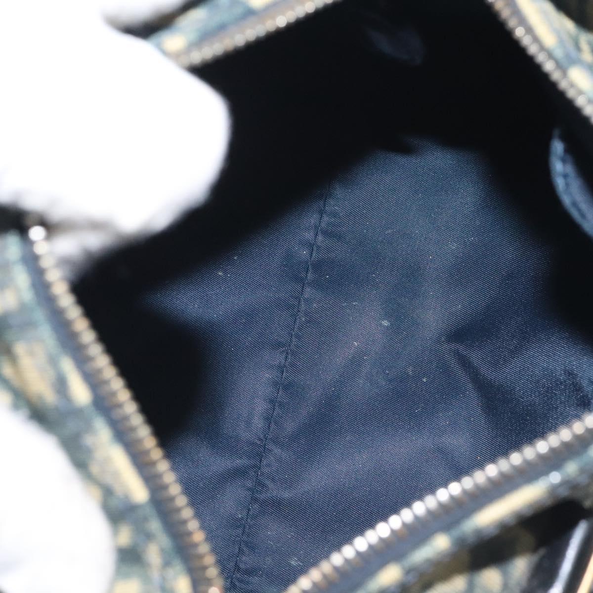 Trotter Canvas Hand Bag PVC Navy Gold