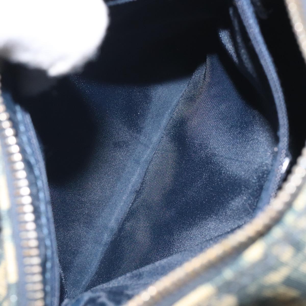 Trotter Canvas Hand Bag PVC Navy Gold