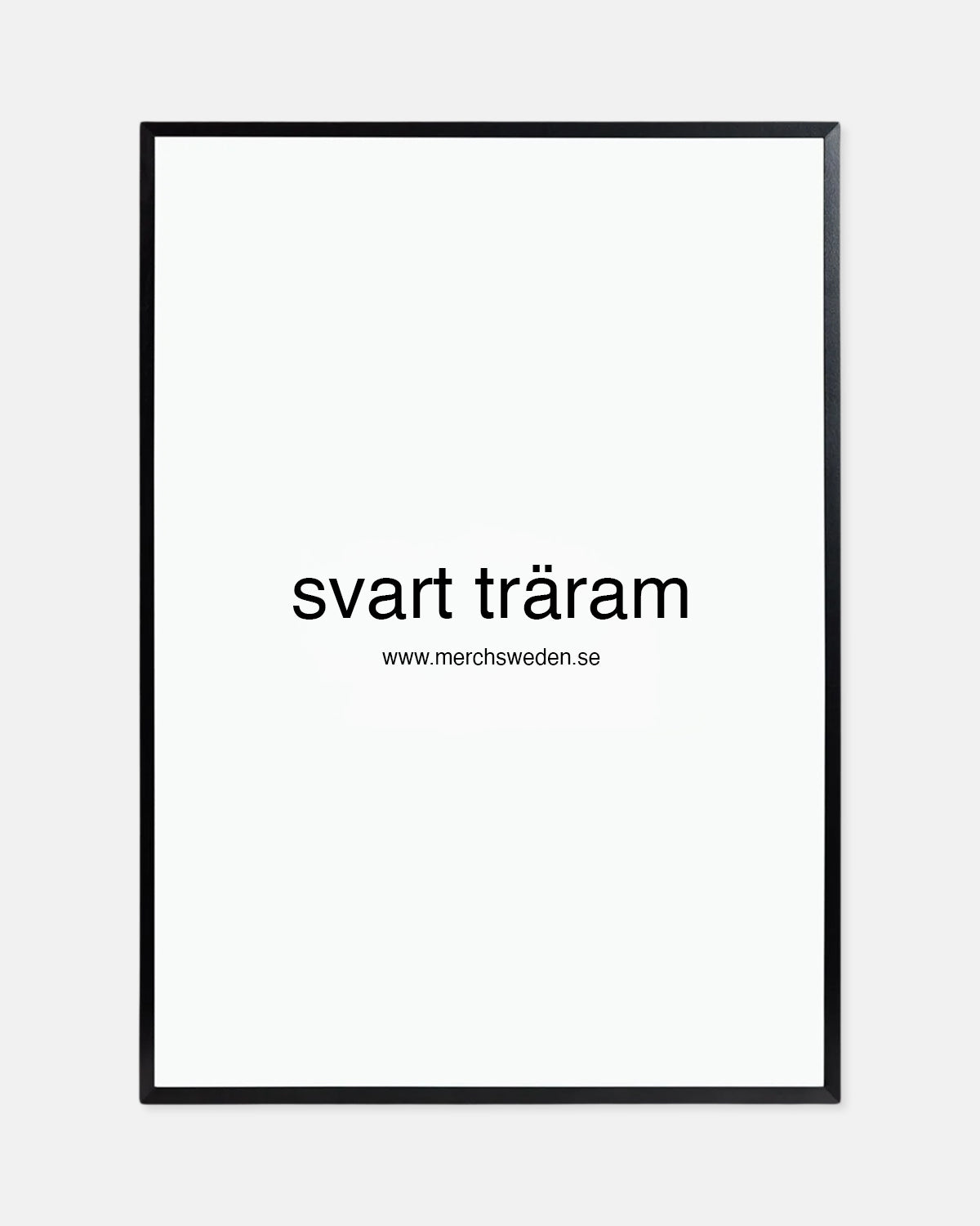 Svart träram