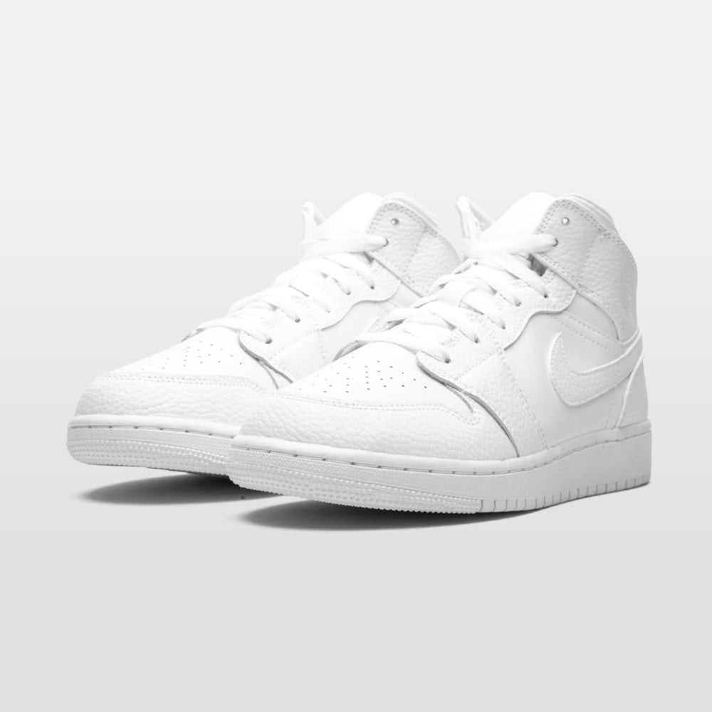 Nike Jordan 1 "Triple White" Mid - Jordan 1 | Trendiga kläder & skor - Merchsweden |